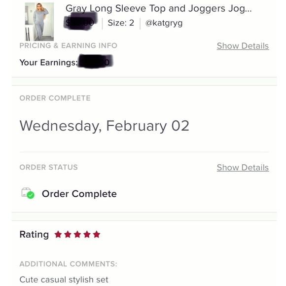 Gray Long Sleeve Top and High Waist Joggers Jogger Pants Two Piece Set - Picture 3 of 10